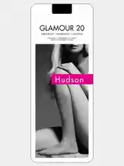 Черный гольфы эластичные с трехзонными манжетами GLAMOUR 20 ден от Hudson