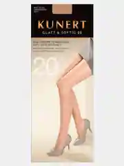 Светло-бежевый гольфы с формованной пяткой Kunert Glatt & Softig 20 ден