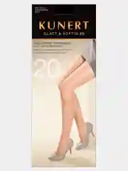 Черный гольфы с формованной пяткой Kunert Glatt & Softig 20 ден