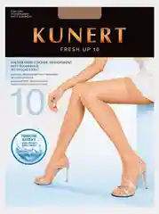 Карамельный чулки KUNERT Fresh Up 10 ден с климоторегулирующией функцией