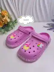 Розовый сабо детские "Мультяшки", 6 цветов