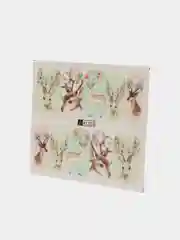 Серебряный водные наклейки для маникюра