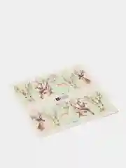 Серебряный водные наклейки для маникюра
