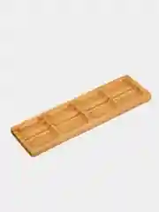 Светло-жёлтый менажница бамбуковая /Поднос бамбуковый/Тарелка бамбуковая/Посуда из натурального дерева