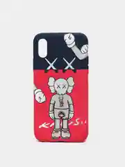 Красный светящийся чехол-накладка LUXO для iPhone XS с флуоресцентным рисунком KAWS