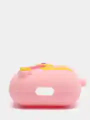 Светло-оранжевый чехол для беспроводных наушников AirPods 1/2, с карабином, силиконовый