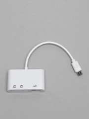 Картридер Micro USB, адаптер. 3 порта