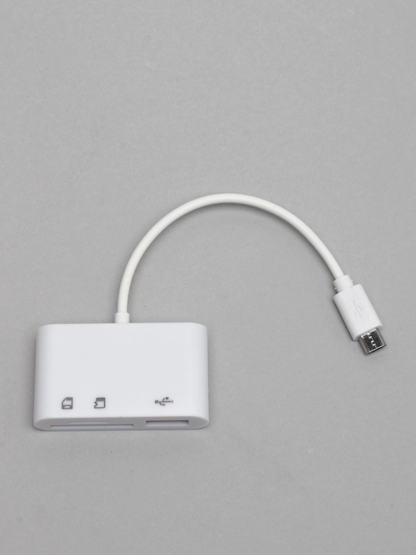 Картридер Micro USB, адаптер. 3 порта