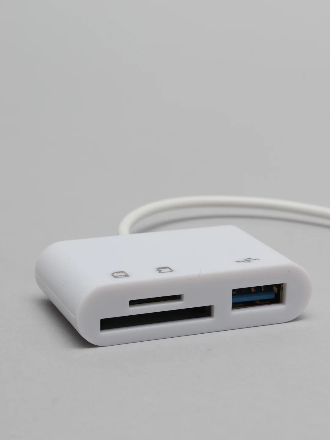 Картридер Micro USB, адаптер. 3 порта