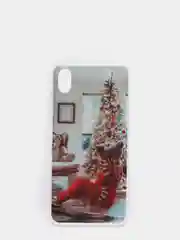 Ледяной чехол Xiaomi Redmi 7A, Сяоми Редми 7А с рисунком "Новый Год"