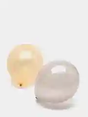Серебряный шары воздушные, 6 шт, 12", 2 вида