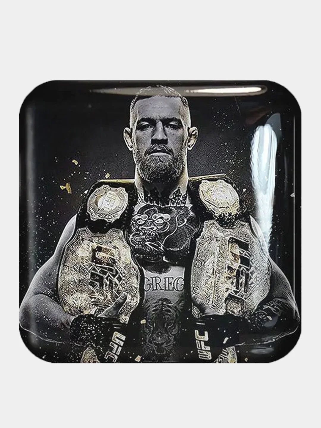 Аметистовый 3d стикеры (наклейки) на телефон UFC Хабиб, Конор