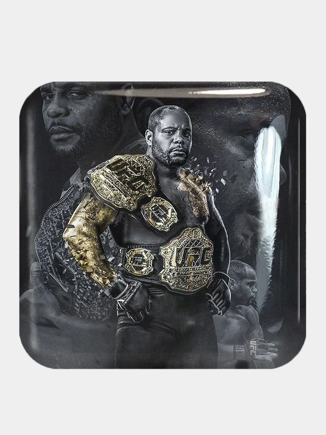 Бежевый 3d стикеры (наклейки) на телефон UFC Хабиб, Конор