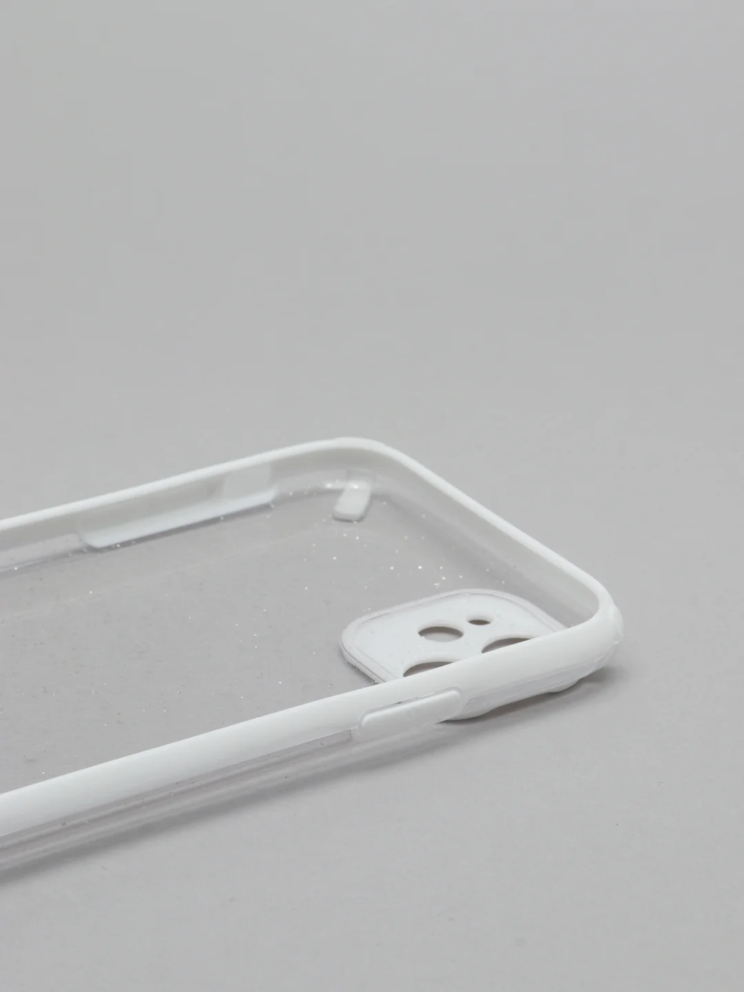 Белый чехол для iPhone 11 Противоударные чехлы с блёстками