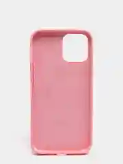 Розовый чехол для iPhone 12 Pro Max 6.7" Silicone Case закрытый низ с логотипом