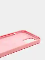 Розовый чехол для iPhone 12 Pro Max 6.7" Silicone Case закрытый низ с логотипом