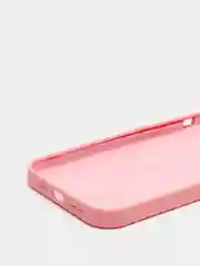 Розовый чехол для iPhone 12 Pro Max 6.7" Silicone Case закрытый низ с логотипом