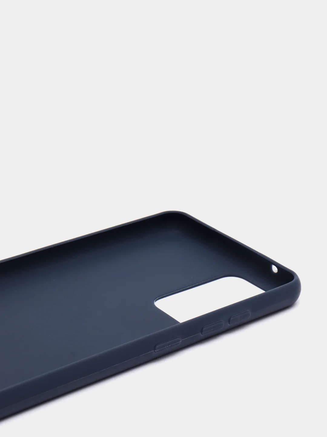 Синий чехол силиконовый матовый для Samsung A52