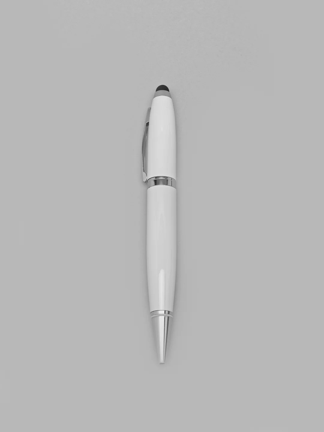 Белый флешка - Ручка шариковая USB 2.0 и Стилус для планшета и смартфона 32 GB