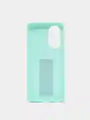 Бирюзовый чехол Honor 50, Huawei Nova 9, Хонор 50, Хуавей Нова 9 силиконовый под кожу с подставкой