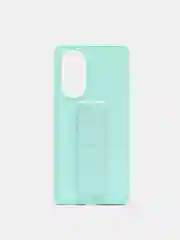 Бирюзовый чехол Honor 50, Huawei Nova 9, Хонор 50, Хуавей Нова 9 силиконовый под кожу с подставкой