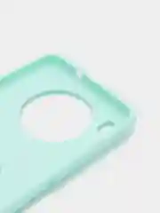 Бирюзовый чехол Honor 50 Lite, Huawei Nova 8i, Хонор 50 Лайт, силиконовый под кожу с подставкой