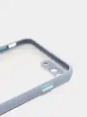 Синий меланж iphone 7+ / 8 Plus чехол матовый с цветными кнопками