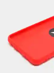 Красный чехол Samsung Galaxy A12 / M12, Самсунг Галакси А12 / М12 силиконовый с кольцом-держателем