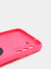 Фуксия чехол Samsung Galaxy S21 FE, Самсунг Галакси С21 ФЕ силиконовый с кольцом-держателем