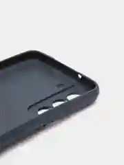 Темно-синий чехол Samsung Galaxy S21 FE, Самсунг Галакси С21 ФЕ силиконовый с кольцом-держателем