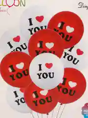 Набор воздушных шаров "I love you ", 31 см, 10 штук