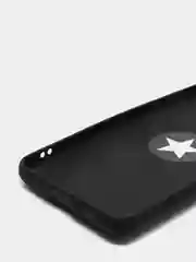 Черный чехол Samsung Galaxy S21 FE, Самсунг Галакси С21 ФЕ силиконовый с кольцом-держателем
