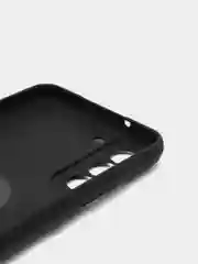 Черный чехол Samsung Galaxy S21 FE, Самсунг Галакси С21 ФЕ силиконовый с кольцом-держателем