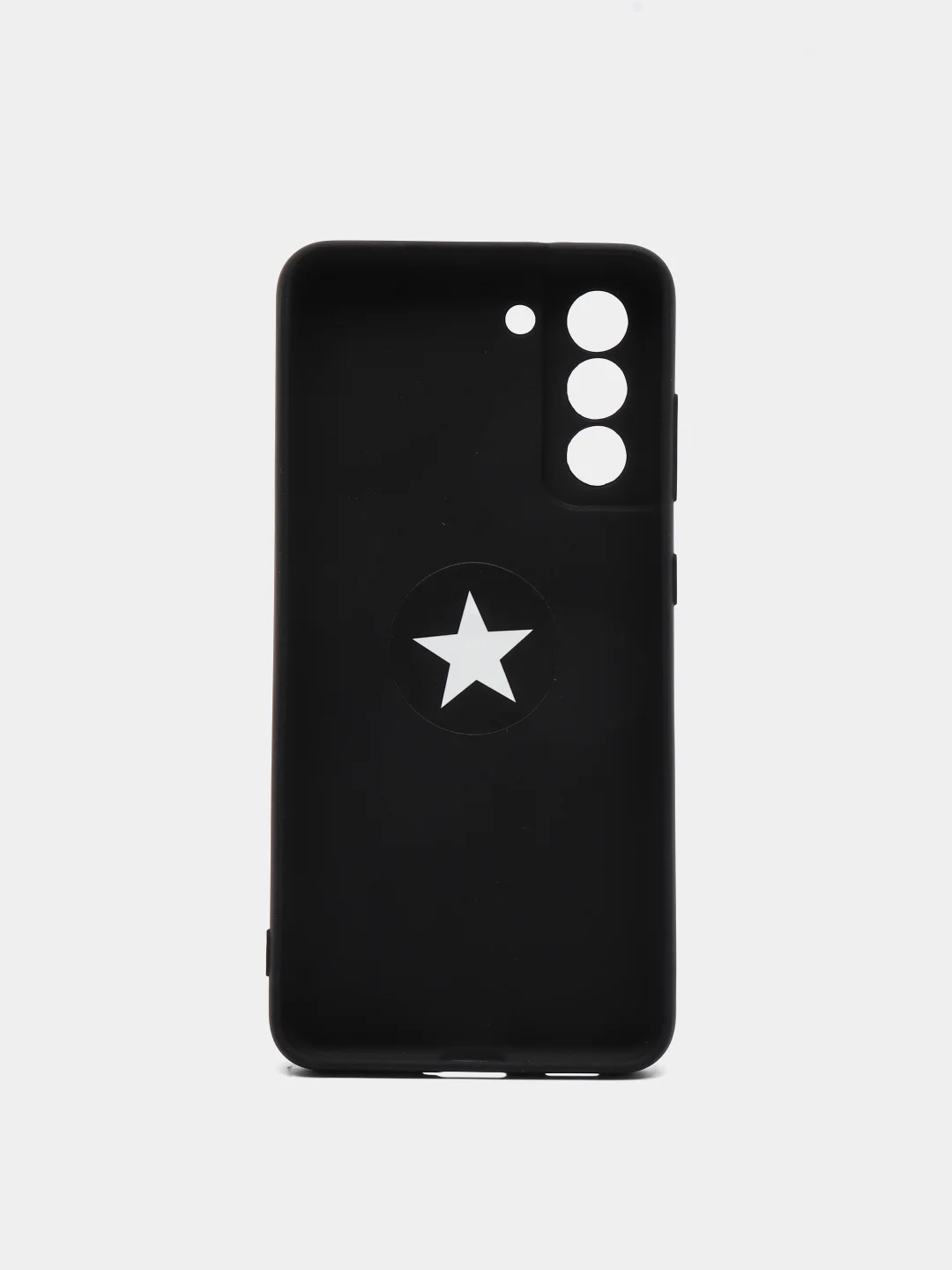 Черный чехол Samsung Galaxy S21 FE, Самсунг Галакси С21 ФЕ силиконовый с кольцом-держателем