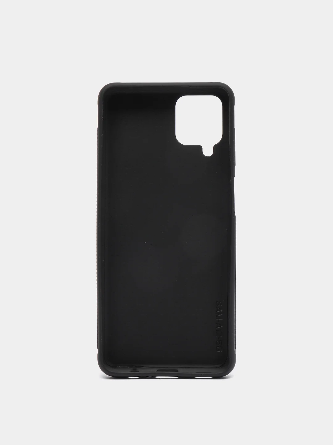 Угольный чехол Samsung Galaxy A12 / M12 силиконовый под кожу с подставкой