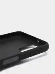 Угольный чехол Samsung Galaxy A12 / M12 силиконовый под кожу с подставкой