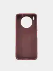Бордовый чехол Honor 50 Lite, Huawei Nova 8i, Хонор 50 Лайт, силиконовый под кожу с подставкой