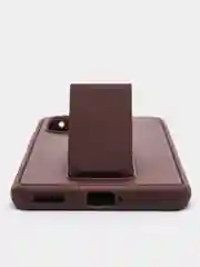 Бордовый чехол Honor 50, Huawei Nova 9, Хонор 50, Хуавей Нова 9 силиконовый под кожу с подставкой