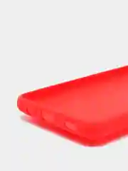 Алый чехол Samsung Galaxy A12 / M12 силиконовый под кожу с подставкой
