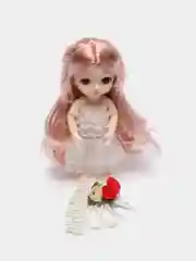 Розовый кукла Cutie Princess шарнирная, 17 см