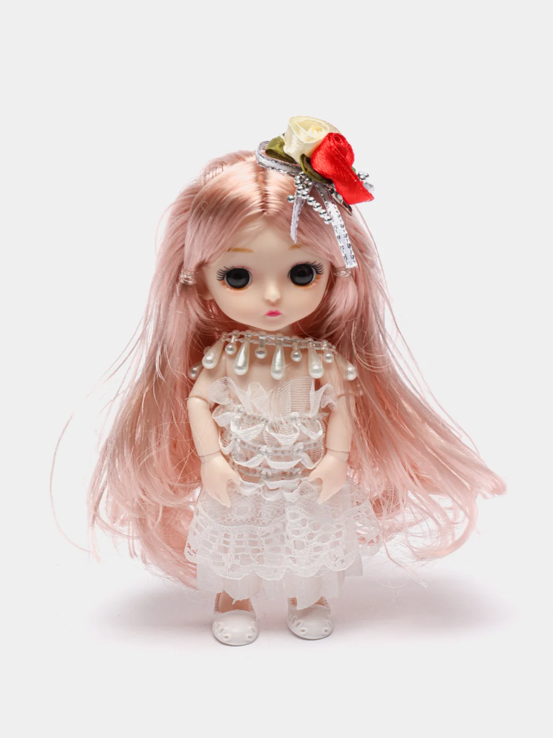 Розовый кукла Cutie Princess шарнирная, 17 см