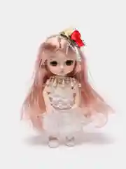 Розовый кукла Cutie Princess шарнирная, 17 см