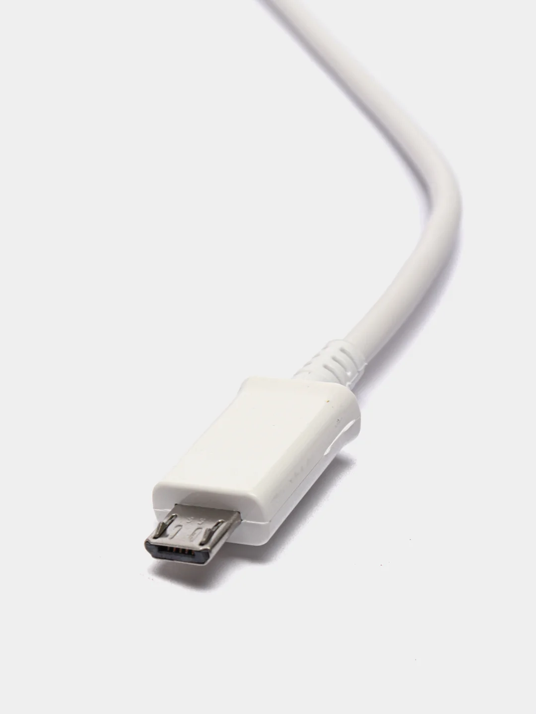 Белый usb Кабель для Android Samsung, Honor, Xiaomi MicroUSB 1 метр 2.4A