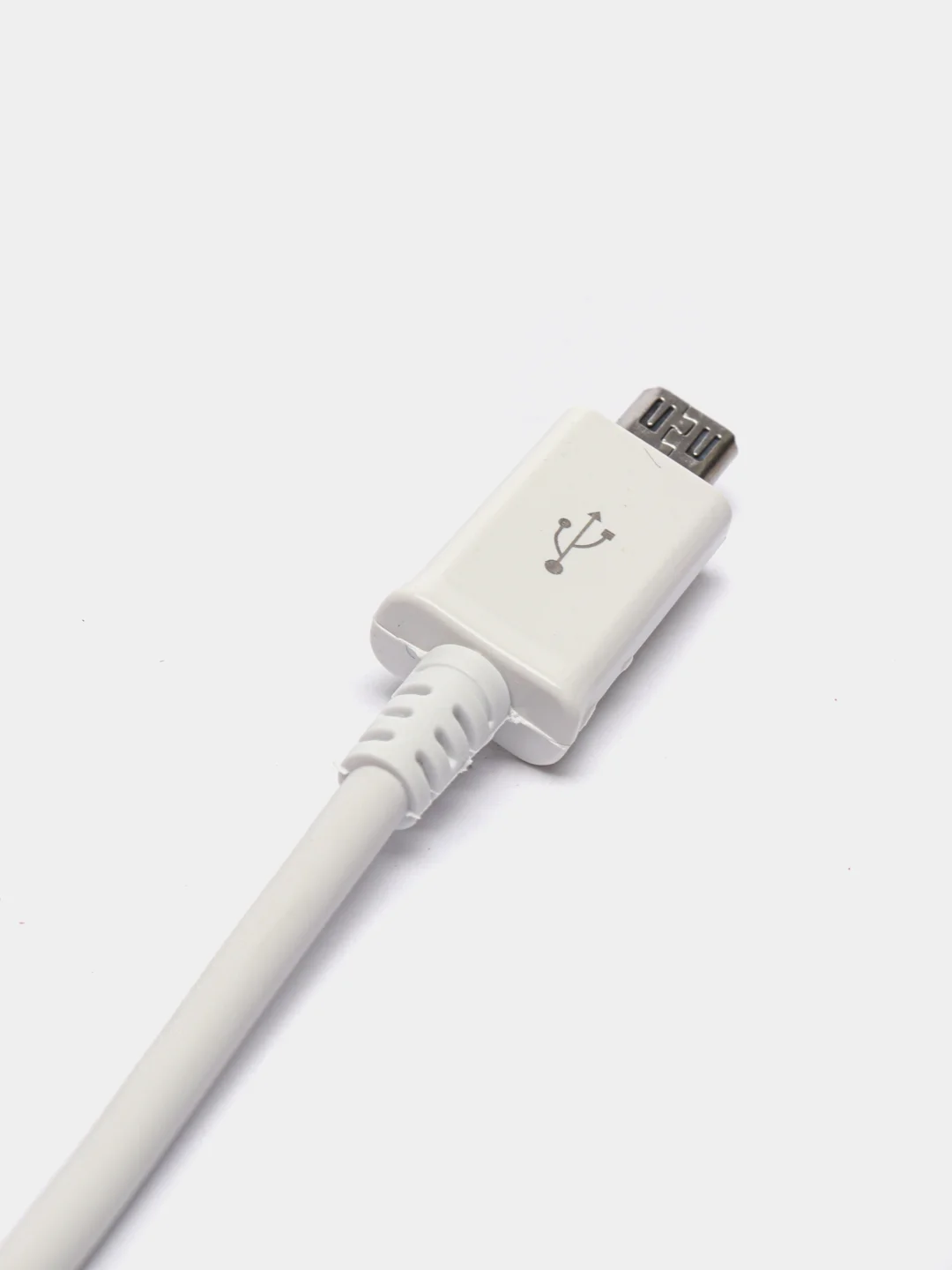 Белый usb Кабель для Android Samsung, Honor, Xiaomi MicroUSB 1 метр 2.4A