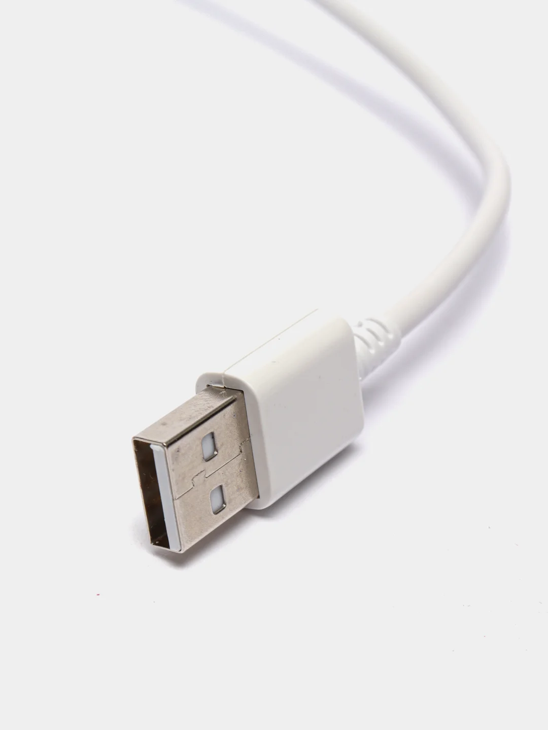 Белый usb Кабель для Android Samsung, Honor, Xiaomi MicroUSB 1 метр 2.4A