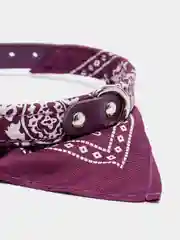 Бордовый ошейник-бандана для животных