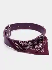 Бордовый ошейник-бандана для животных