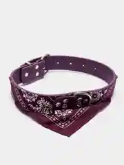 Бордовый ошейник-бандана для животных