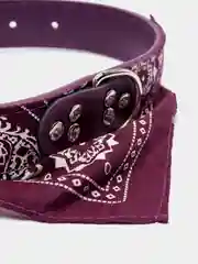 Бордовый ошейник-бандана для животных