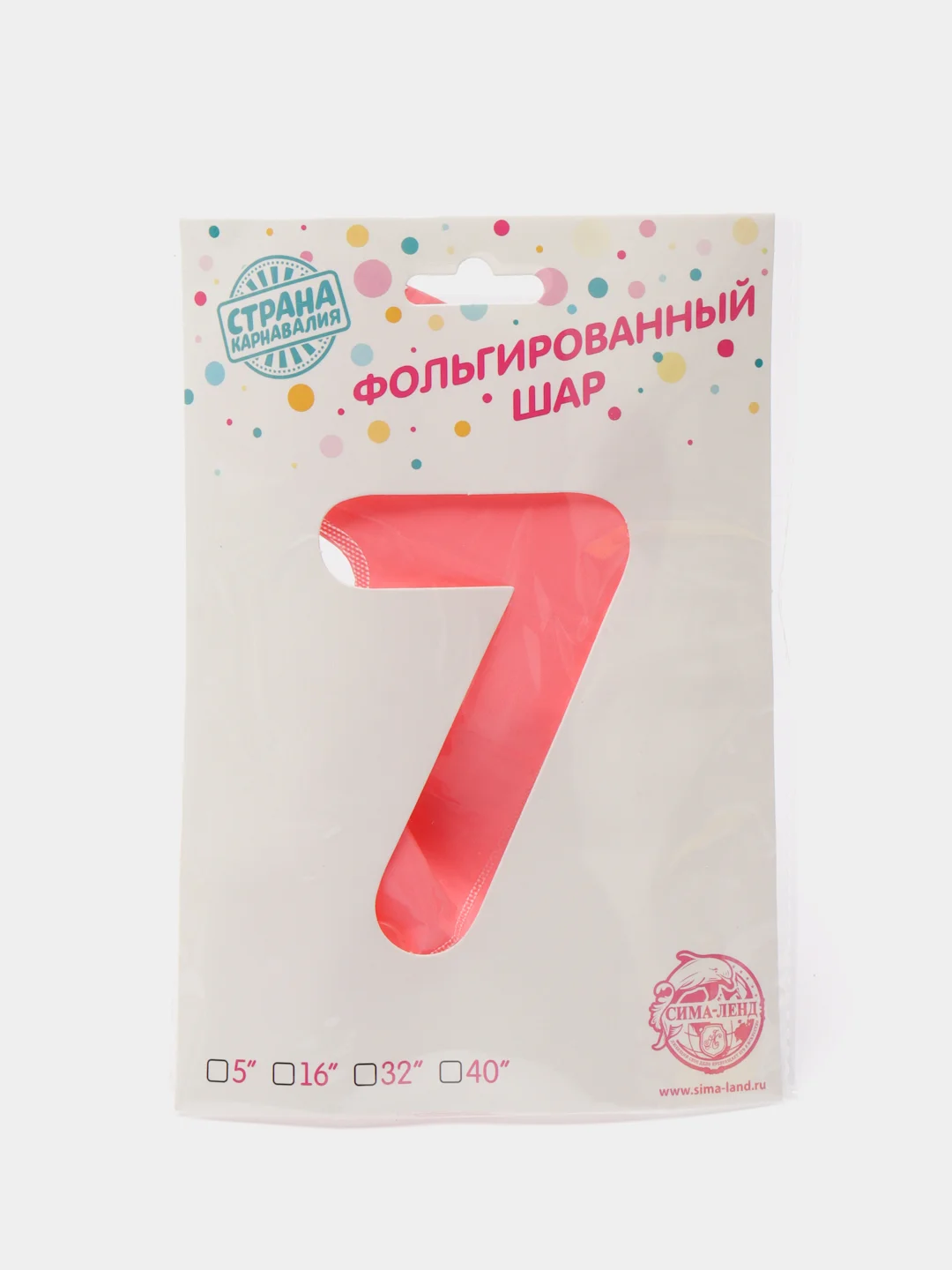 Коралловый шар-топпер "Цифра" для торта